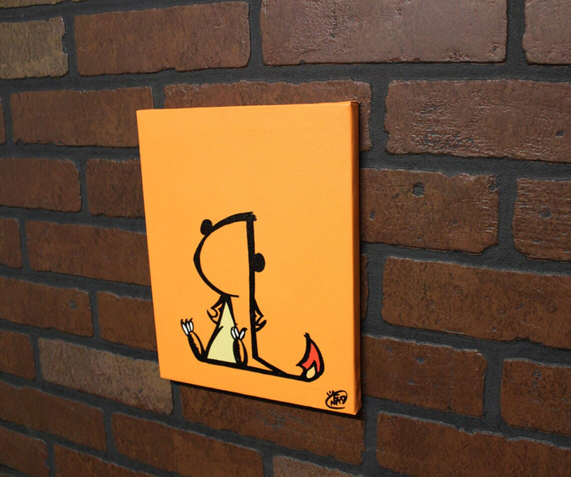 Sassymander - (Archival Canvas Giclée Print) - Rawry & Pohly Art