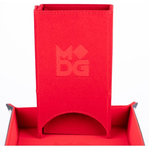 Metallic Dice Games Red Fold Up Dice Tower