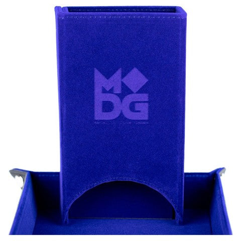 Metallic Dice Games Blue Fold Up Dice Tower