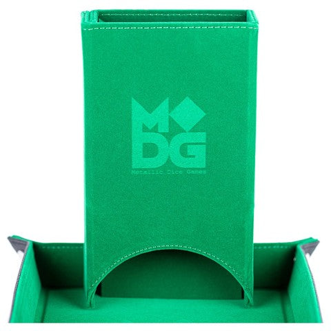 Metallic Dice Games Green Fold Up Dice Tower