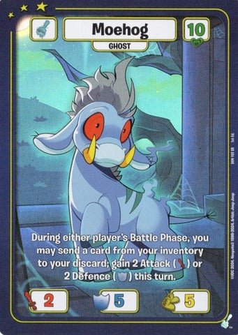 Moehog (Ghost) - Defenders of Neopia - 1st Edition