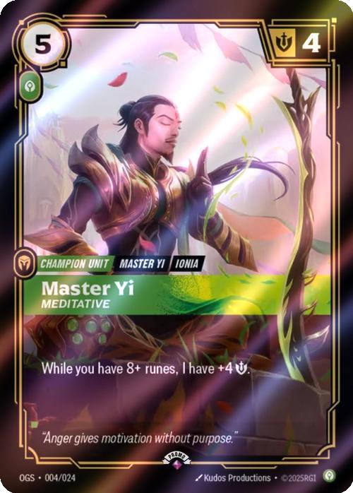 Master Yi - Meditative [Organized Play Promos]