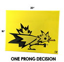 One Prong Decision - (Archival Canvas Giclée Print) - Rawry & Pohly Art
