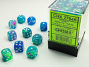 Festive Waterlily with White 12mm d6 Dice Block - CHX27946