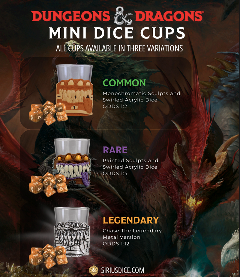 Dungeons & Dragons Mini Dice Cup Mystery Box - Sirius Dice