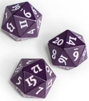 Ultra PRO: Heavy Metal Dice - Vivid D20 (Midnight Plum) (2ct)