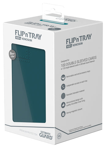 Ultimate Guard FLIP'n'TRAY DECK CASE 100+ - Monocolor Petrol