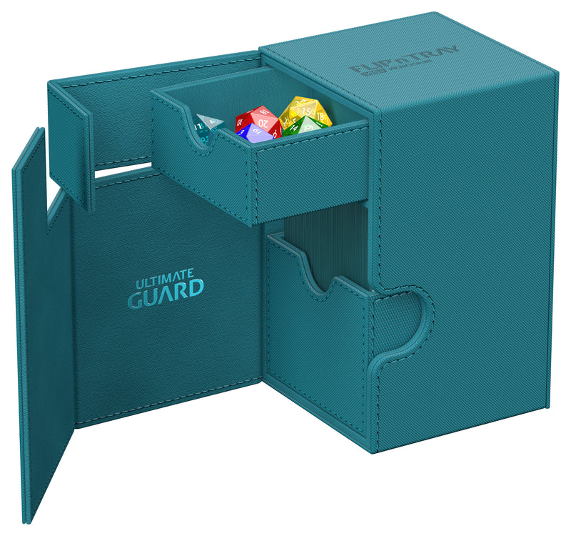 Ultimate Guard FLIP'n'TRAY DECK CASE 100+ - Monocolor Petrol