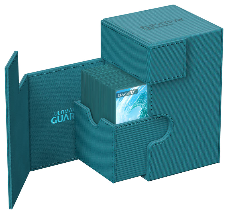 Ultimate Guard FLIP'n'TRAY DECK CASE 100+ - Monocolor Petrol