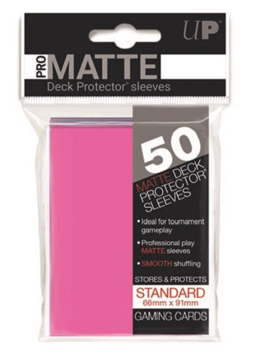 Ultra PRO: Standard 50ct Sleeves - PRO-Matte (Bright Pink)