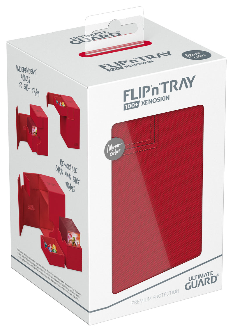 Ultimate Guard FLIP'n'TRAY DECK CASE 100+ - Monocolor Red
