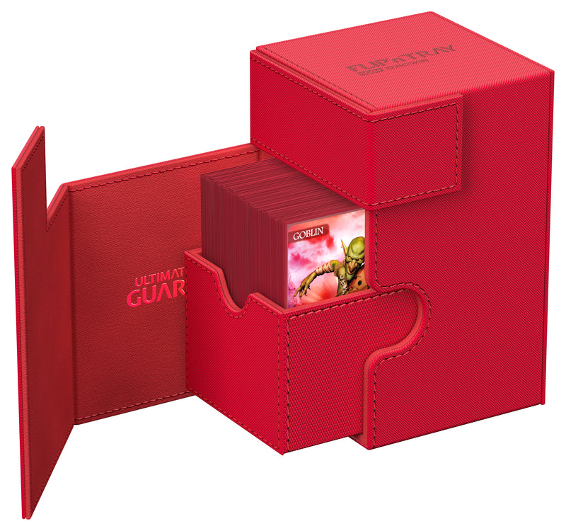 Ultimate Guard FLIP'n'TRAY DECK CASE 100+ - Monocolor Red