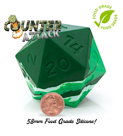 Gatekeeper Games: Random EnCounter 58mm Silicone D20 - Counter Attack