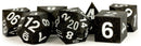 Fanroll - Sharp Edge Silicone 7-Dice Set - Gold Scatter