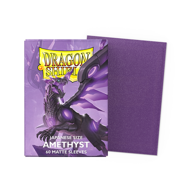 Dragon Shield: Japenese Size 60ct Sleeves - Amethyst (Matte)