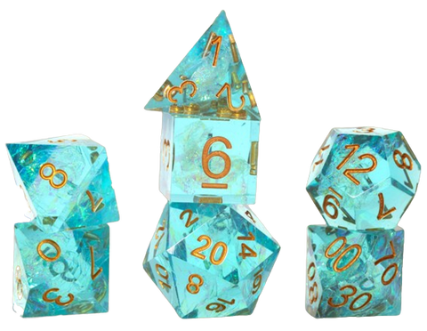 Sirius Dice: Sharp Aqua Fairy Dice Set