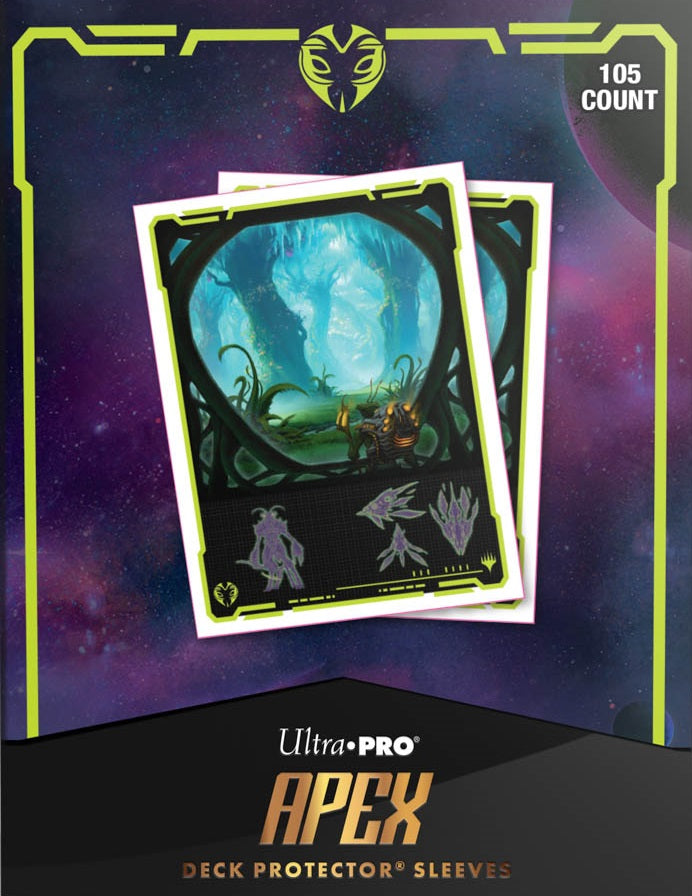 Ultra PRO: APEX Deck Protector Sleeves 105ct - Edge of Eternities (Evendo, Waking Haven)