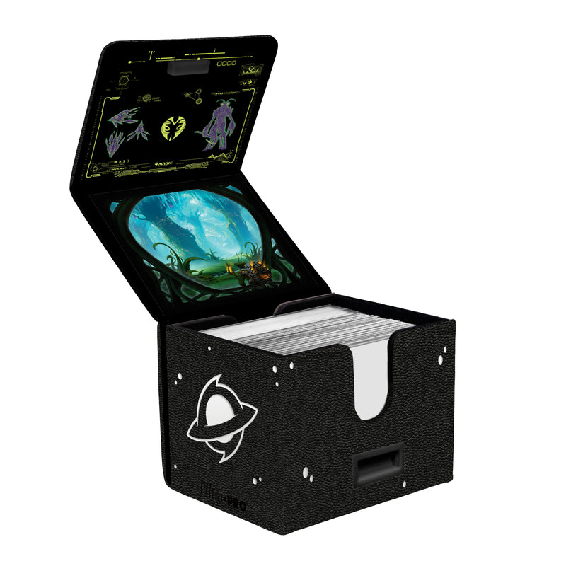 Ultra PRO: Alcove Edge Deck Box with Interior Printing - Edge of Eternities (Green Mythic)