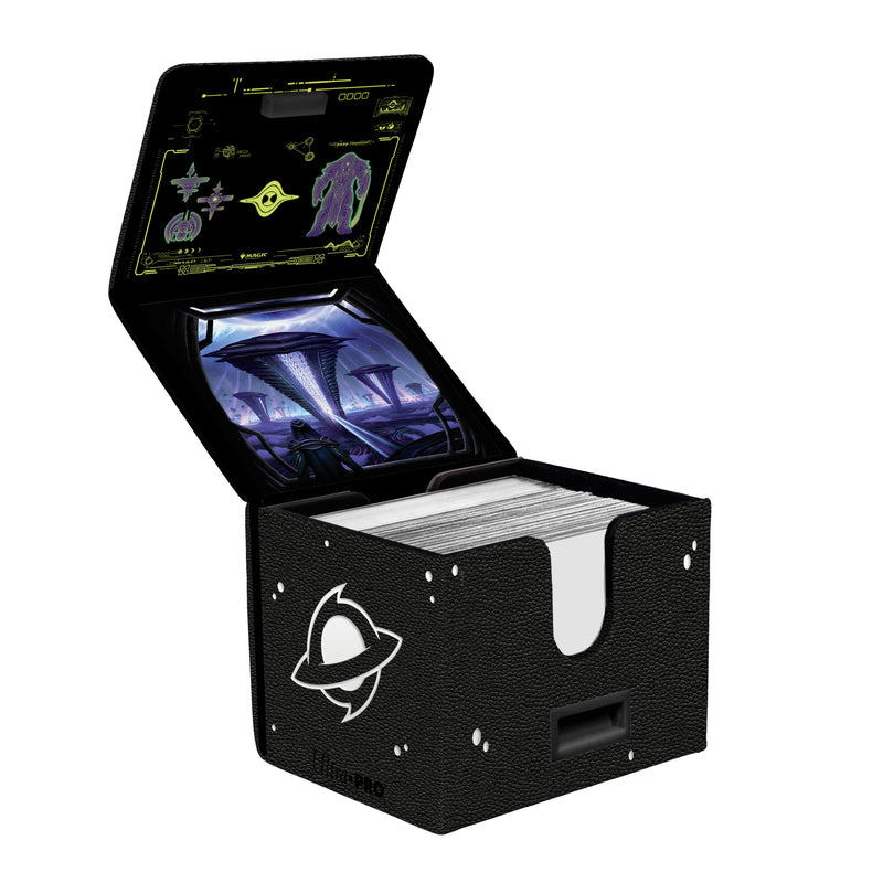 Ultra PRO: Alcove Edge Deck Box with Interior Printing - Edge of Eternities (Black Mythic)