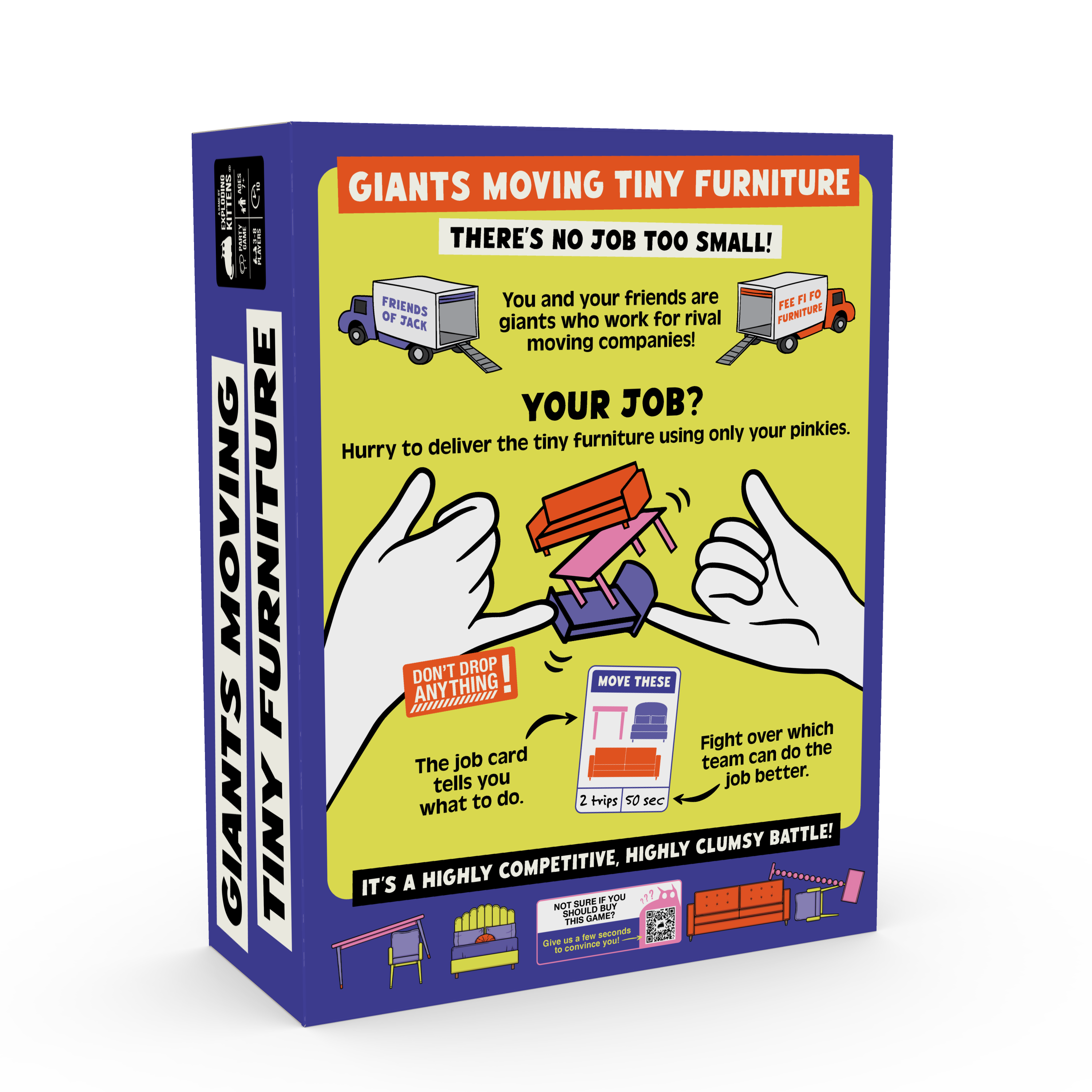 Giants Moving Tiny Furniture