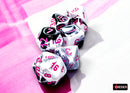Chessex - Gemini Black-White/Pink Polyhedral 7-Dice Set (CHX26469)