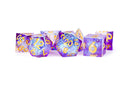 FanRoll - Royal Geode - Handcrafted Sharp Edge Dice Set
