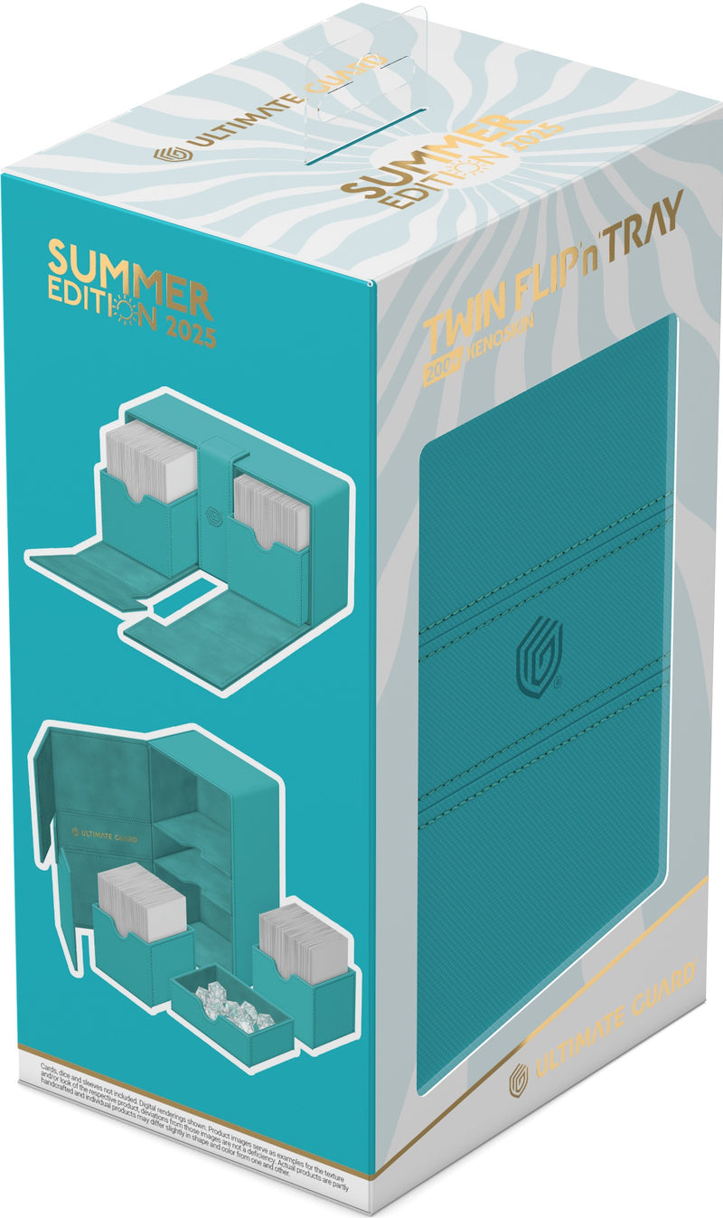 Ultimate Guard - 200+ Twin Flip'N'Tray Xenoskin "Summer Edition 2025" - Lagoon
