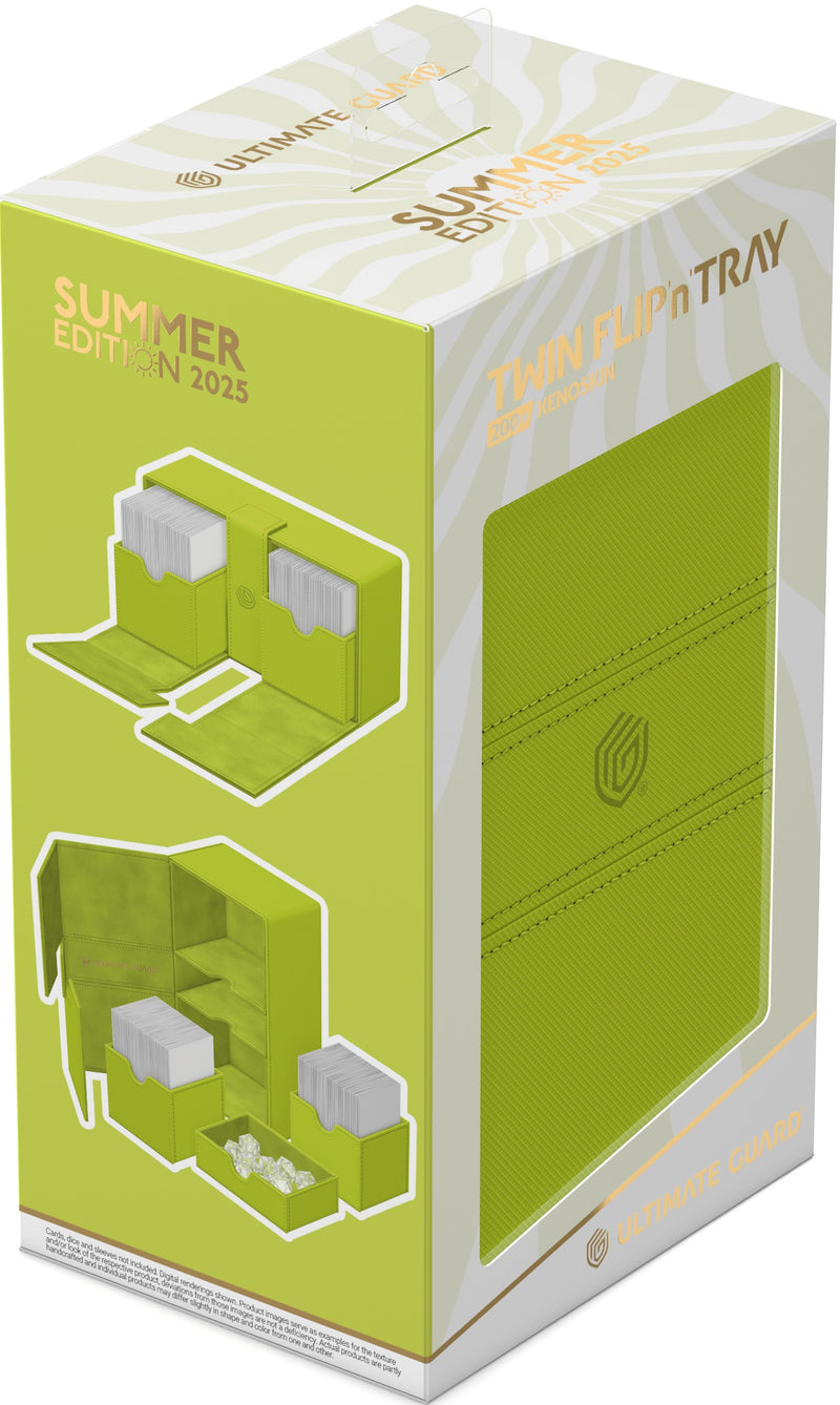 Ultimate Guard - 200+ Twin Flip'N'Tray Xenoskin "Summer Edition 2025" - Lime