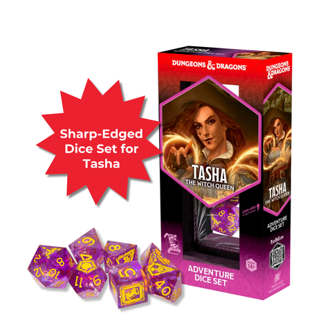 Sirius Dice: Adventure Dice Set - D&D Tasha the Witch Queen (Sharp-Edged Dice Set)