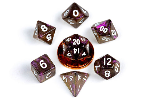 Fanroll: Mini Dice Set of 7 - Stardust Supervolcano