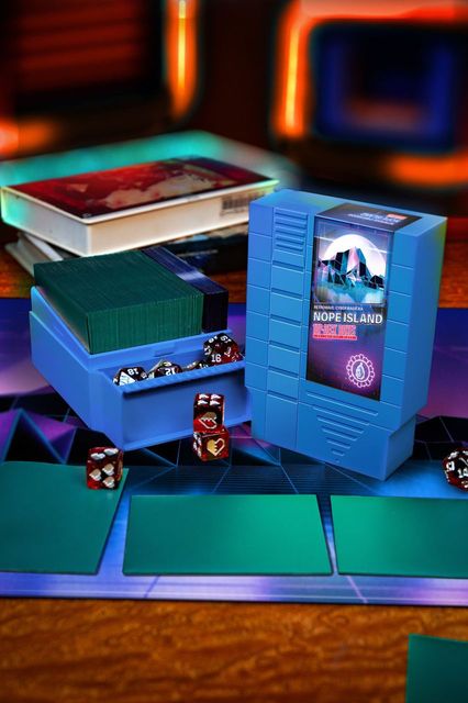 1UP-Deck Box - Nope Island (Blue)