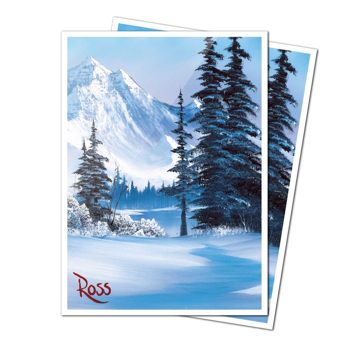 Ultra PRO: 105ct APEX Deck Protector Sleeves - Bob Ross (Winter Paradise)
