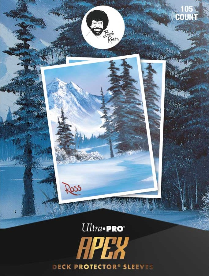 Ultra PRO: 105ct APEX Deck Protector Sleeves - Bob Ross (Winter Paradise)