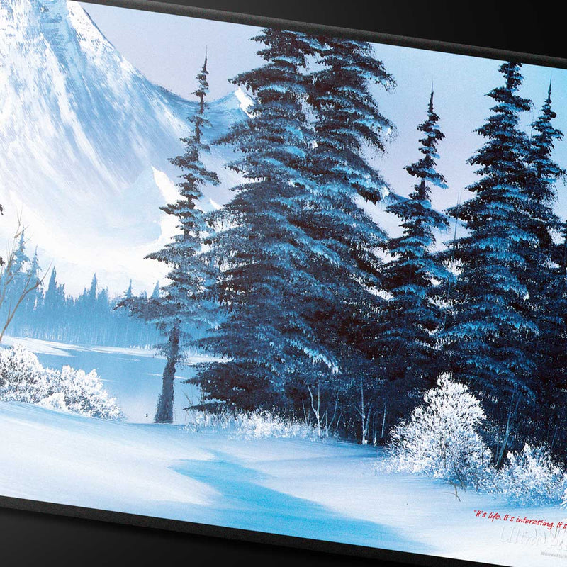 Ultra PRO: Black-Stitched Playmat - Bob Ross (Winter Paradise)