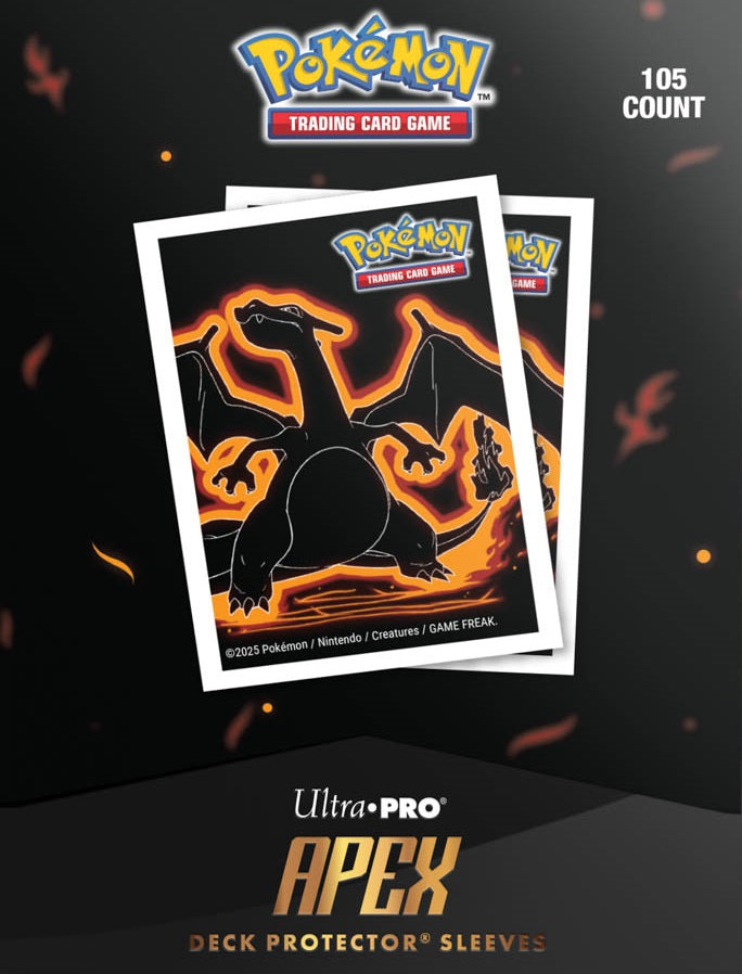 Ultra PRO: 105ct Standard Sleeves (APEX) - Pokemon Neon Kanto Charizard
