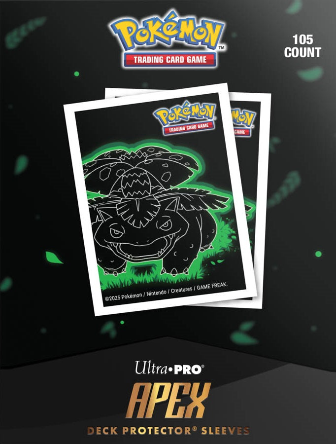 Ultra PRO: 105ct Standard Sleeves (APEX) - Pokemon Neon Kanto Venusaur