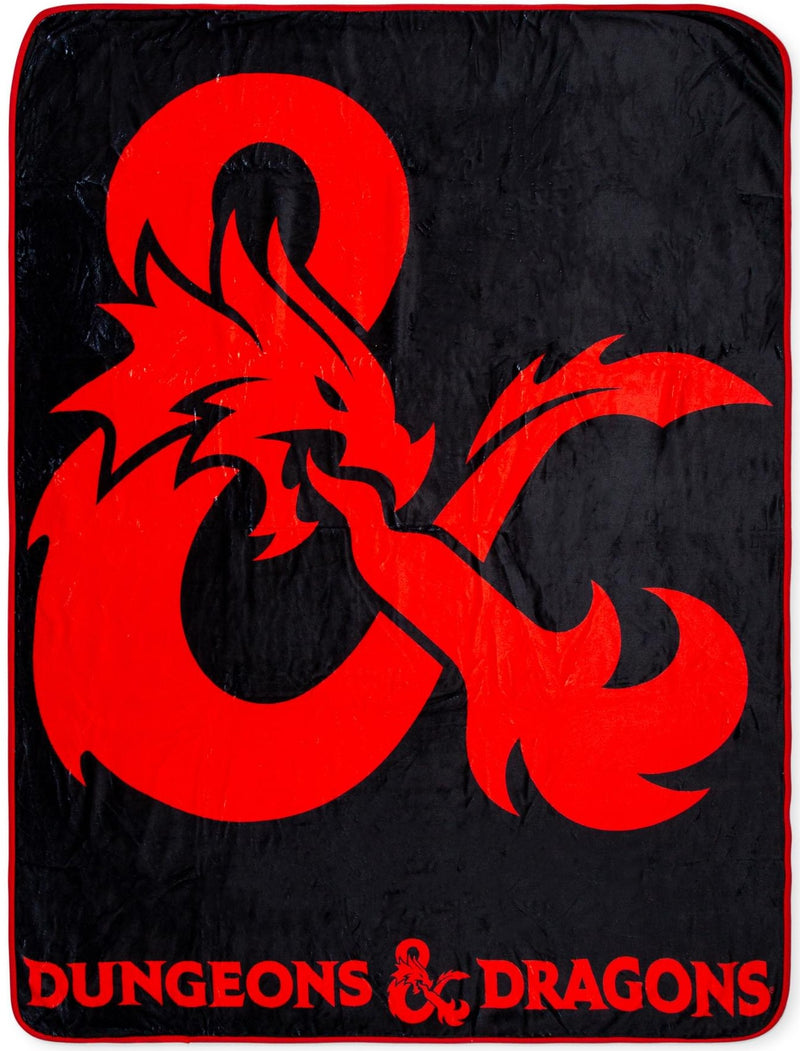 Dungeons & Dragons - Fleece Throw Blanket - D&D Logo