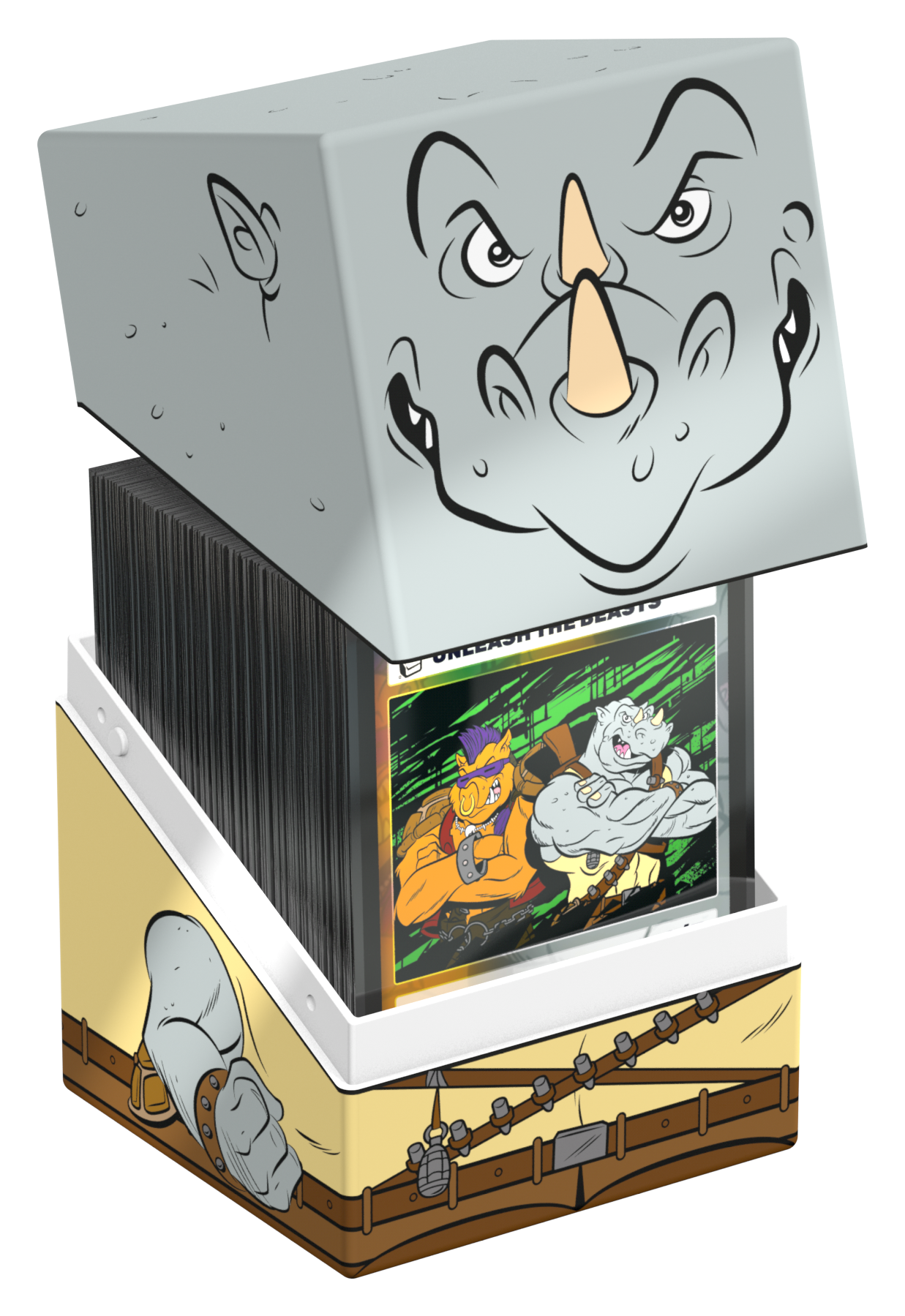 Ultimate Guard: Squaroes: Teenage Mutant Ninja Turtles 100+ Deck Box - Rocksteady