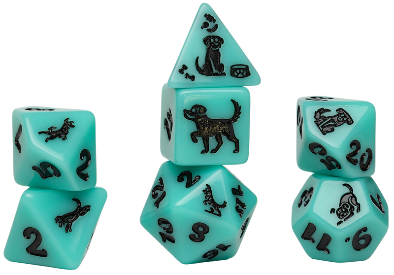 Sirius Dice: Animals - Seafoam Shepherd Dice Set (7ct)