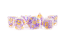 Metallic Dice Games - Pearl Purple w/ Gold Numbers - 16mm Dice Set