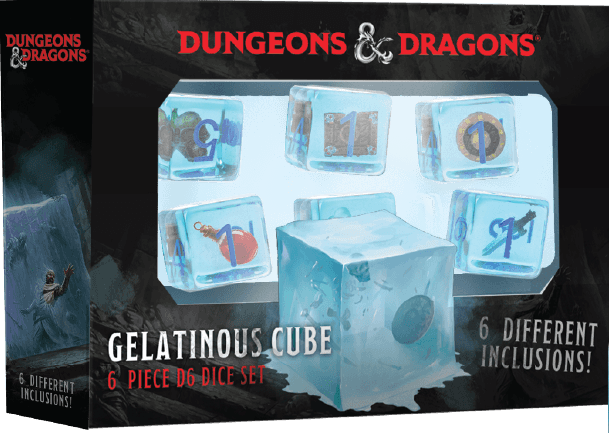 FanRoll: D&D Gelatinous Cube 6-Piece Dice Set