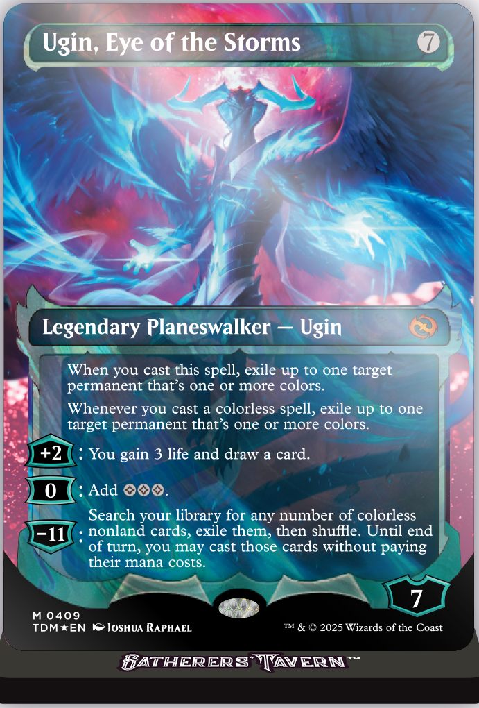 Gatherer's Tavern - Slab Standee - Ugin, Eye of the Storm
