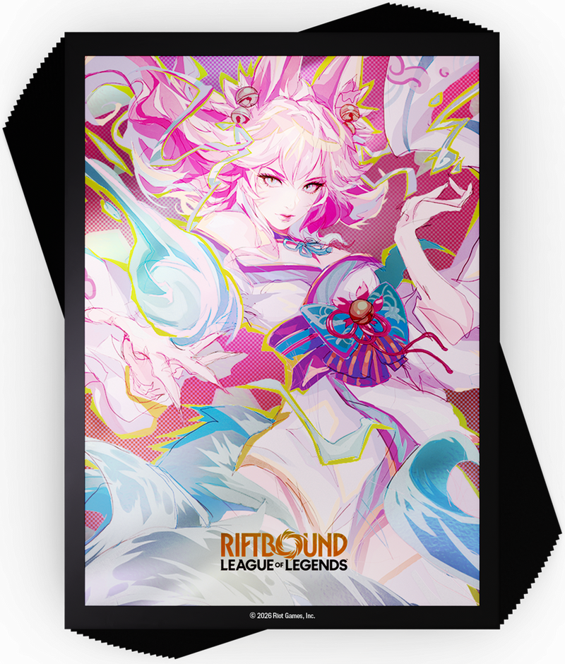 Riftbound: League of Legends TCG Art Sleeves - Standard Size - 100ct - Spiritforged - Spirit Blossom Ahri
