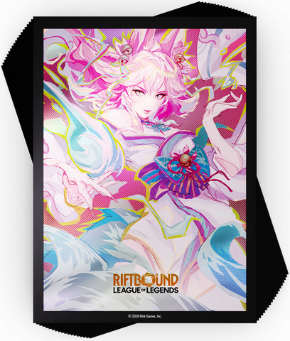 Riftbound: League of Legends TCG Art Sleeves - Standard Size - 100ct - Spiritforged - Spirit Blossom Ahri