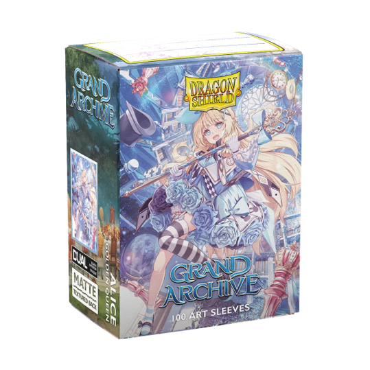 Dragon Shield: Standard 100ct Dual Matte Art Sleeves - Grand Archive (Alice, Golden Queen)