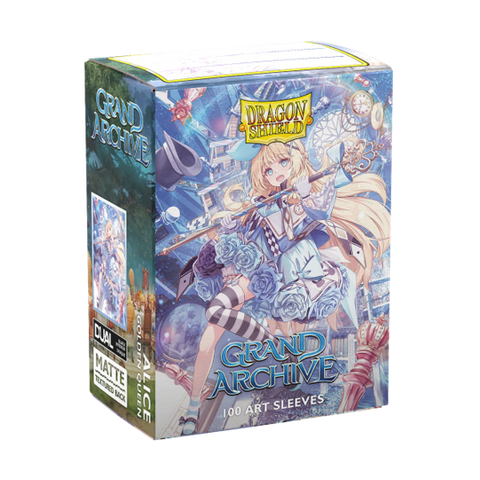Dragon Shield: Standard 100ct Dual Matte Art Sleeves - Grand Archive (Alice, Golden Queen)