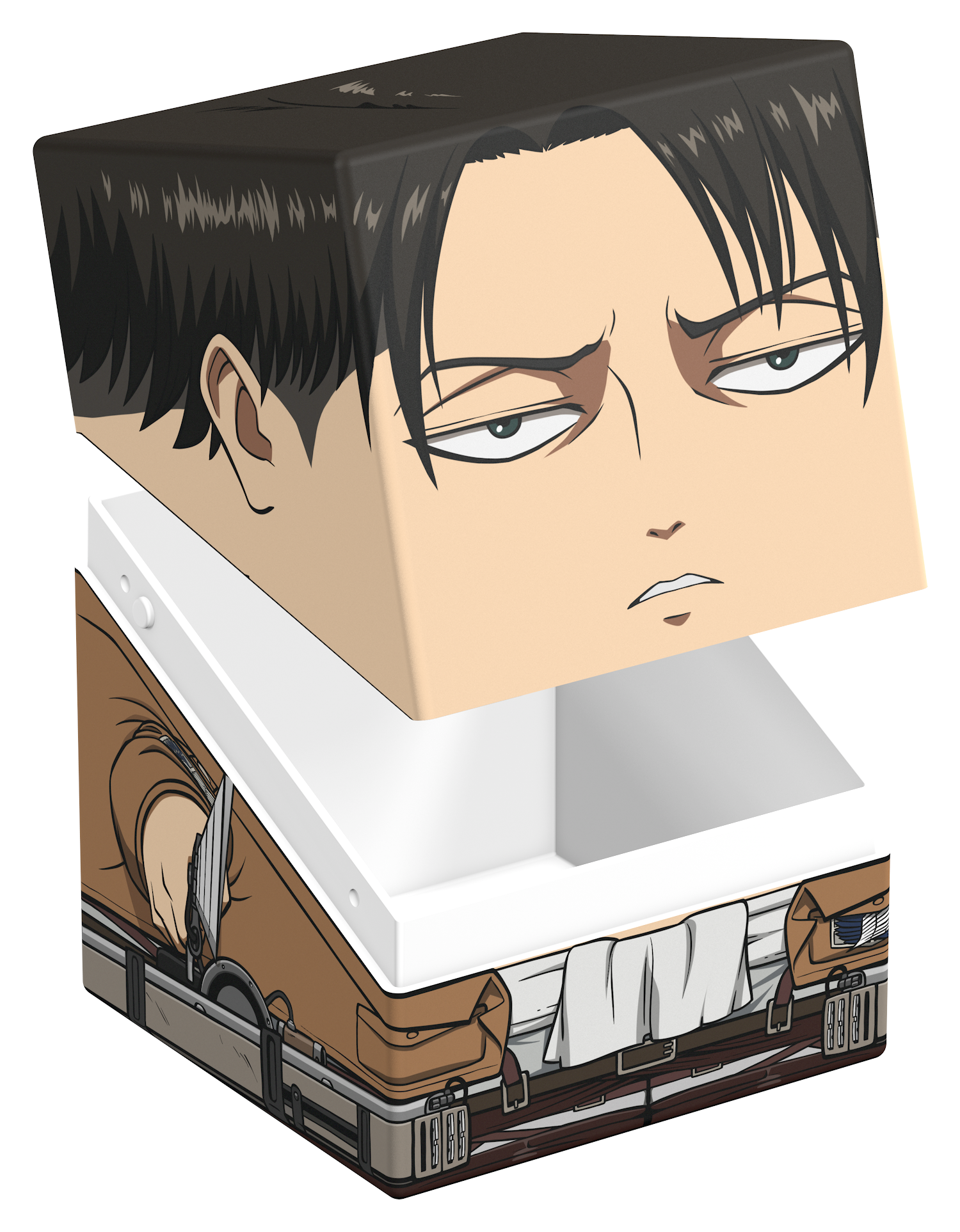 Ultimate Guard: Squaroes: Attack on Titan 100+ Deck Box - Levi Ackermann