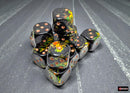 Chessex - 16mm d6 Dice Set: Brush - Deep Forest/Gold - CHX24605 (12 dice)