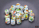 Chessex - 12mm d6 Dice Set: Brush - Brush - Breezy/Blue - CHX 24809 (36 dice)