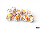 Chessex - 12mm d6 Dice Set: Brush - Sunrise/Black - CHX 24803 (36 dice)